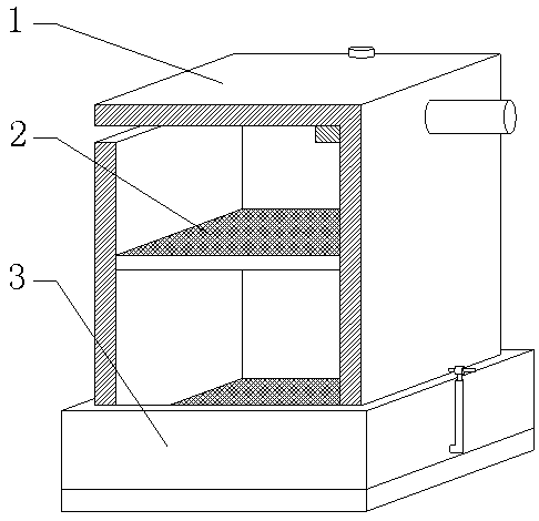 Heavy metal recovering device for industrial wastewater