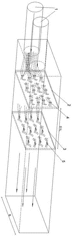 Rhombus perforated water-distributing lattice wall for pre-sinking aeration tank of water intake pumping station and rectifying method thereof