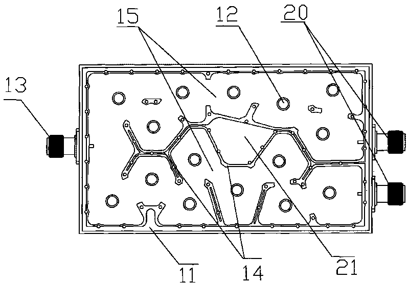 Implementing method for preventing signals of coaxial filter from leaking and signal processing device