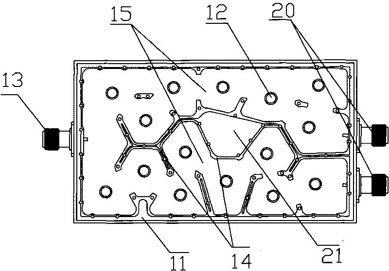 Implementing method for preventing signals of coaxial filter from leaking and signal processing device