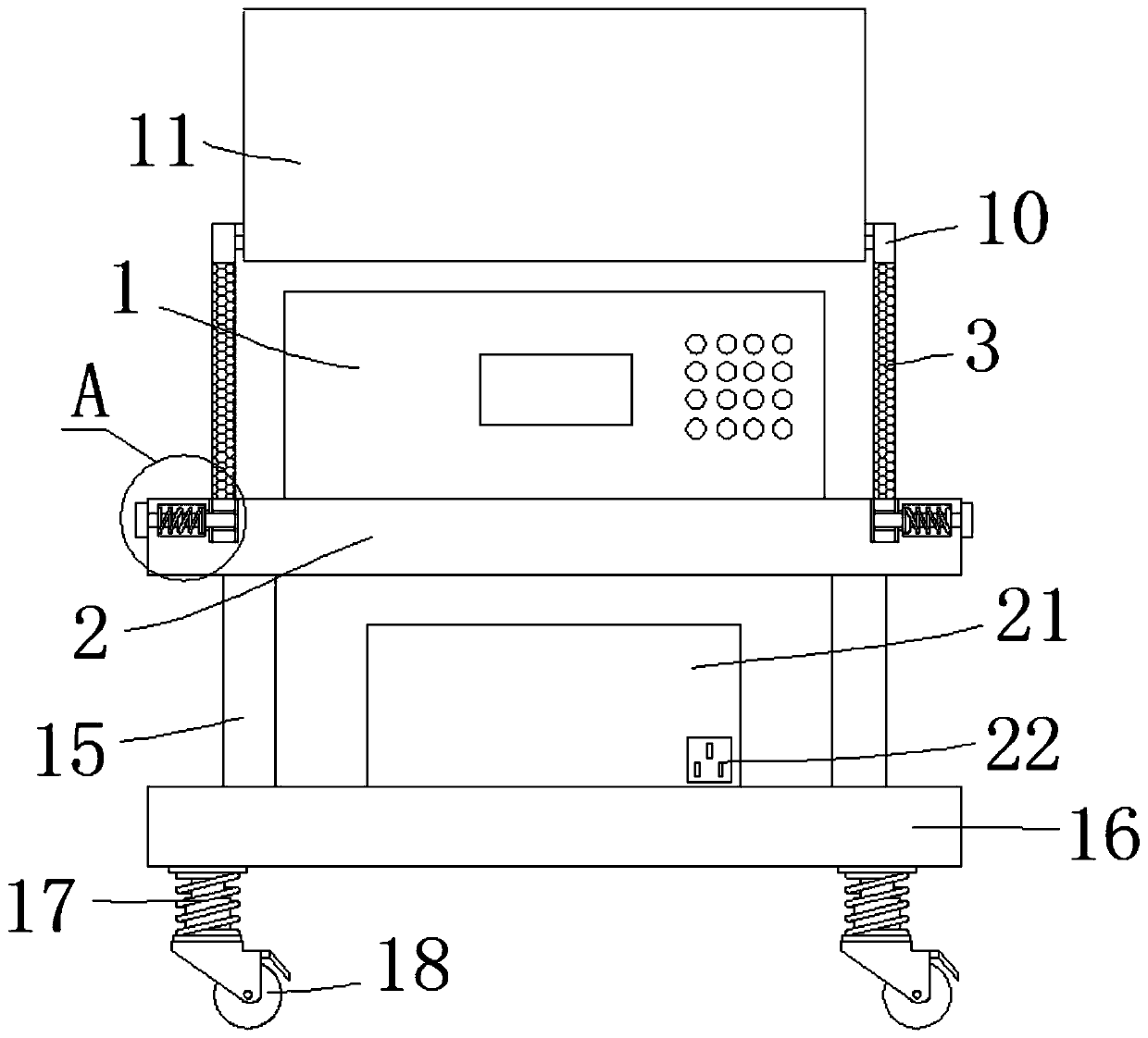 Detecting device applied to acoustics