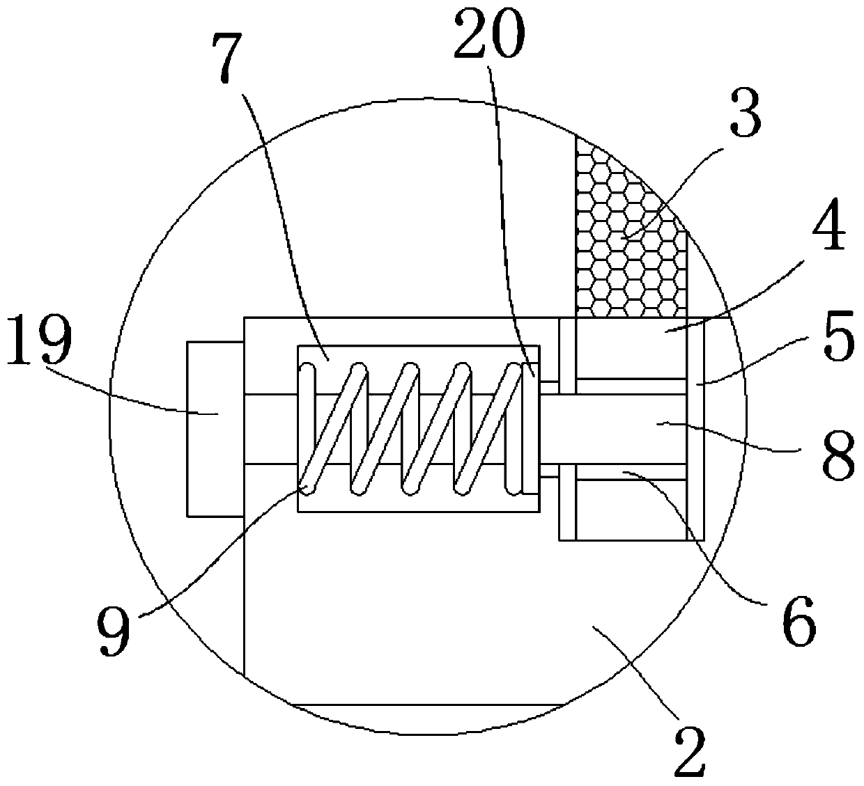 Detecting device applied to acoustics