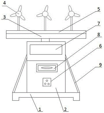 Combined automobile charging pile device