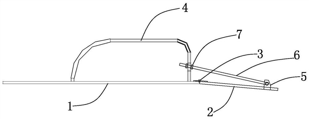 Ballastless track base plate drainage slope closing device