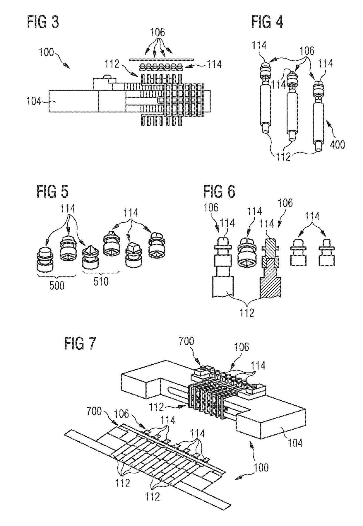 Test Pin Configuration for Test Device for Testing Devices Under Test