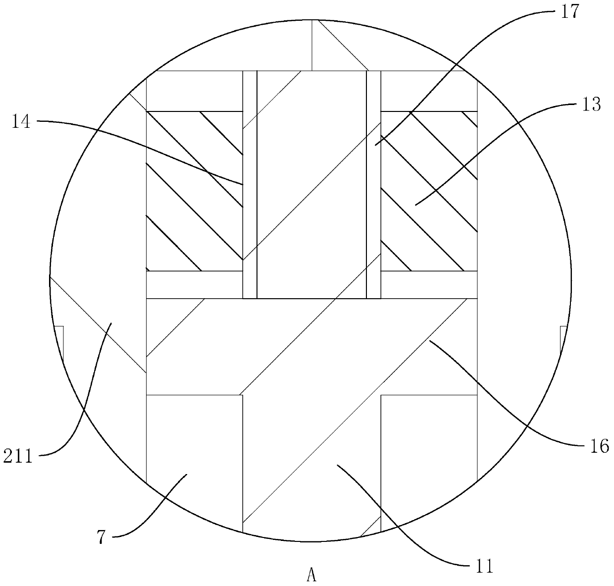 Pile foundation static load compression resistance testing device