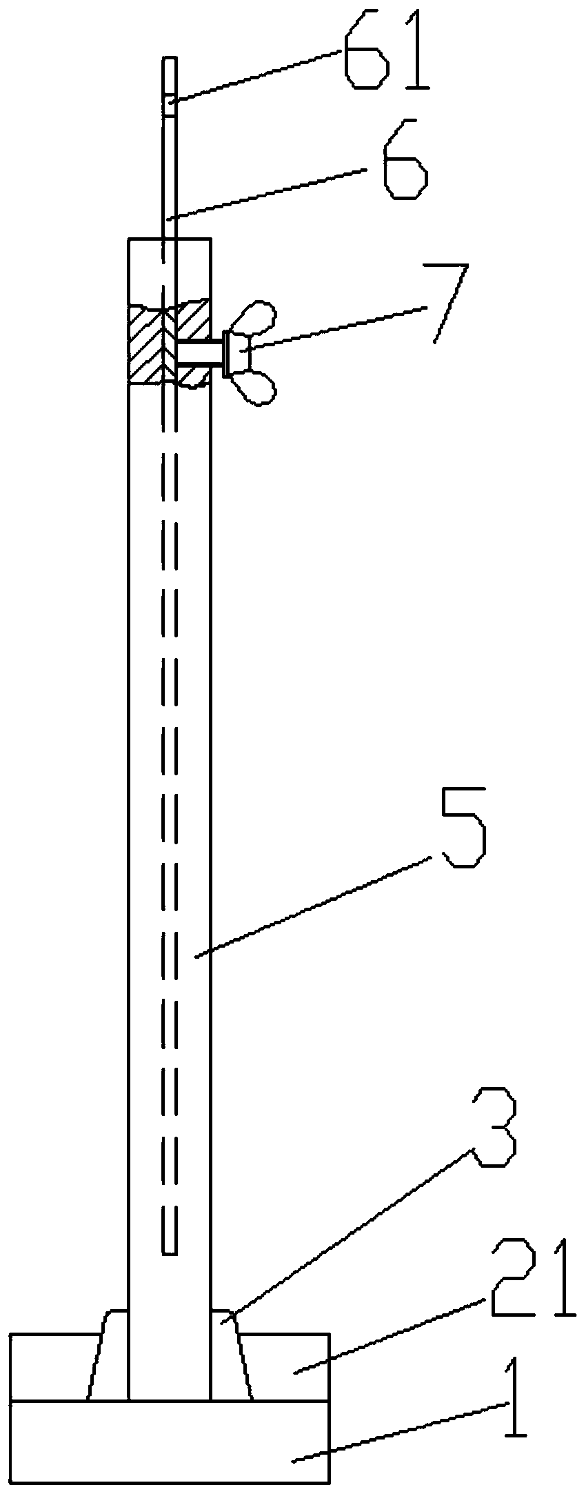 Adjustable piano string striking point positioning tool and positioning method thereof