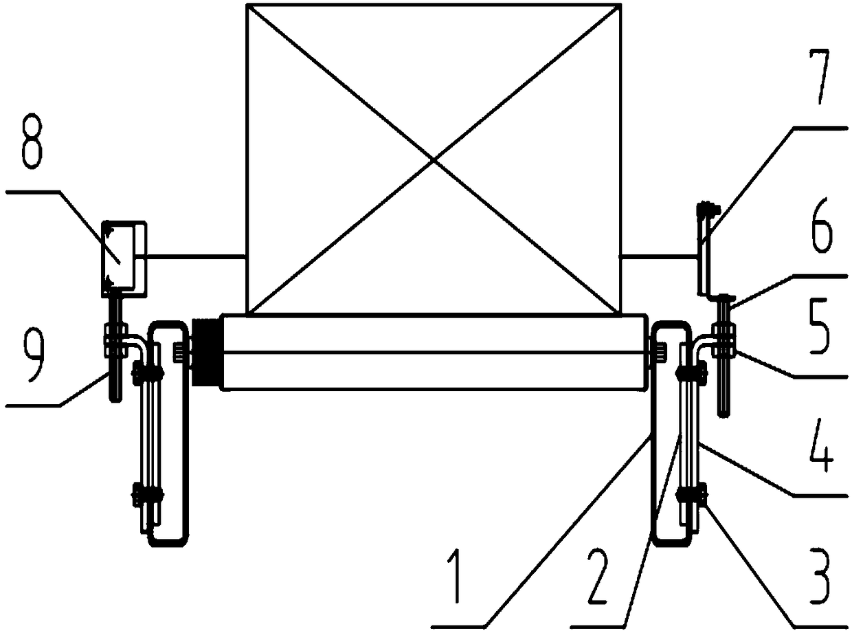 Photoelectric support frame system for automatic conveying