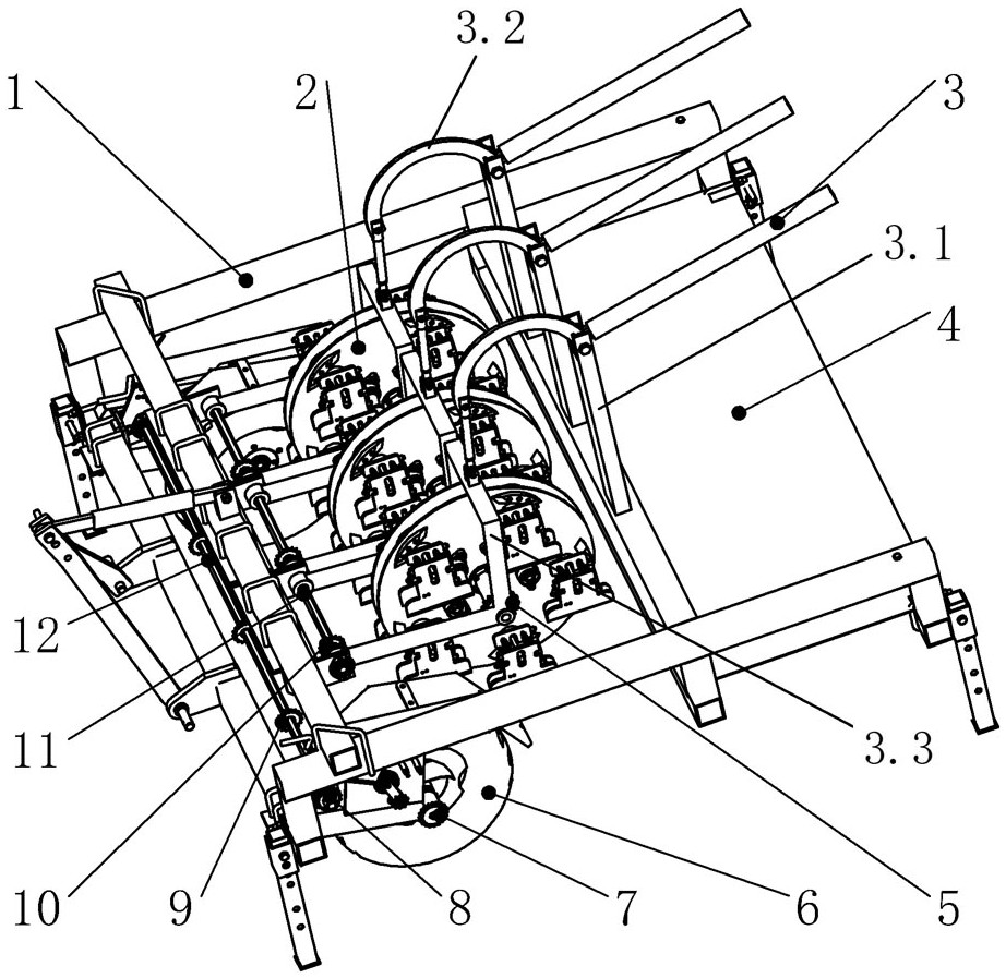 Bionic clamping topping device