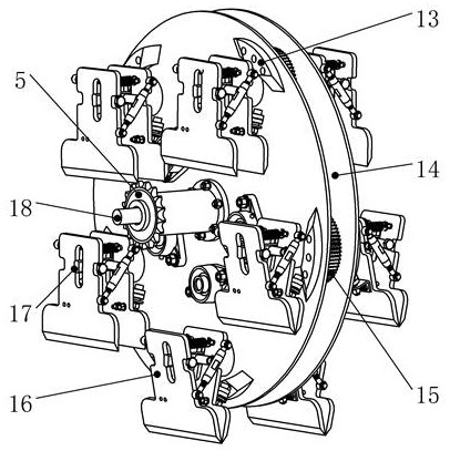 Bionic clamping topping device