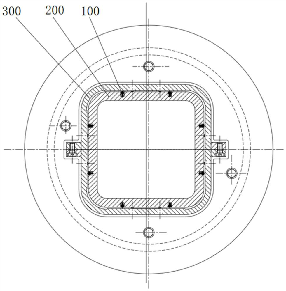 Detection device and detection method for embedded sensor of square billet continuous casting crystallizer