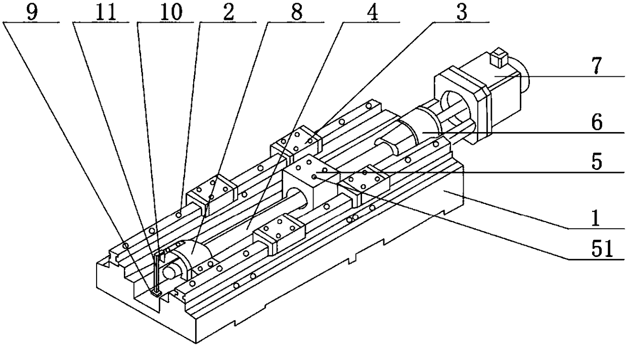 Numerically controlled machine tool moving mechanism with distance measuring device