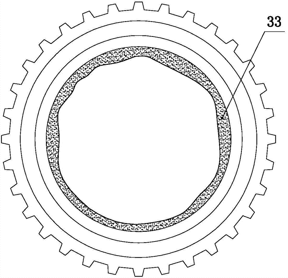 Device for removing blocking on inner wall of drum-type granulating machine