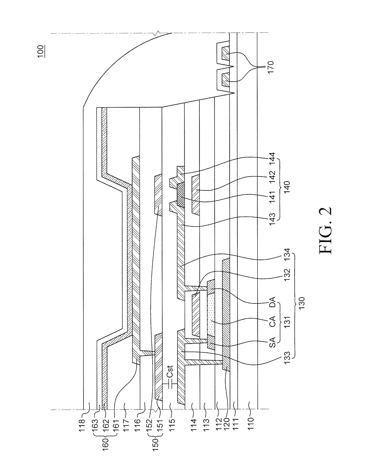 Hybrid thin film transistor and organic light emitting display device using the same