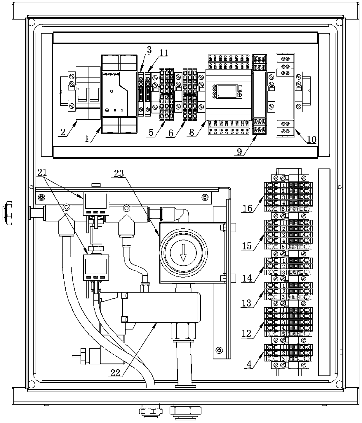 Spraying robot explosion-proof cabinet electric control system and control method thereof