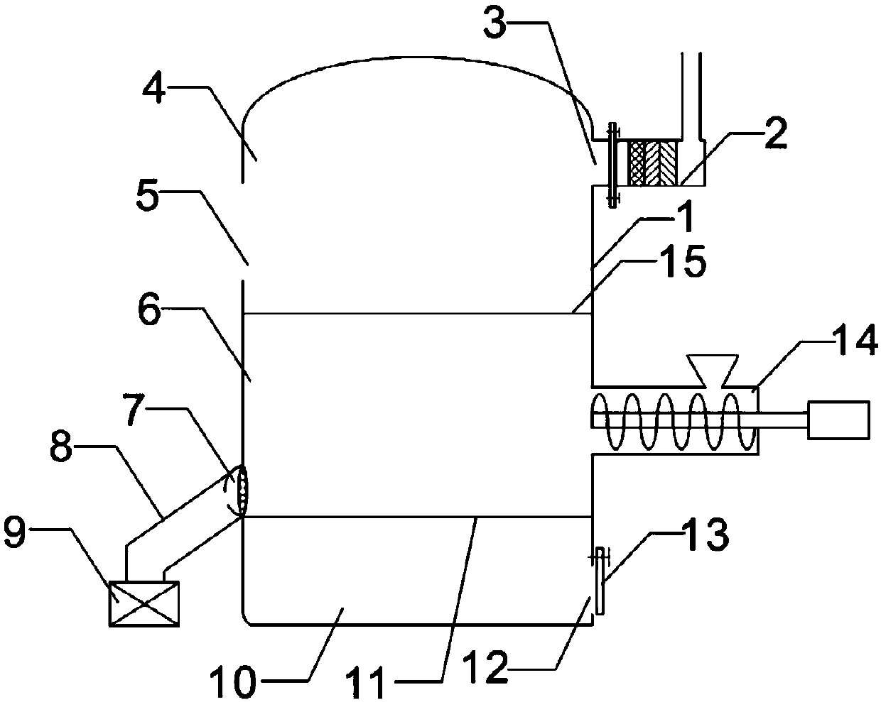 Counter flow type hot air combustion furnace