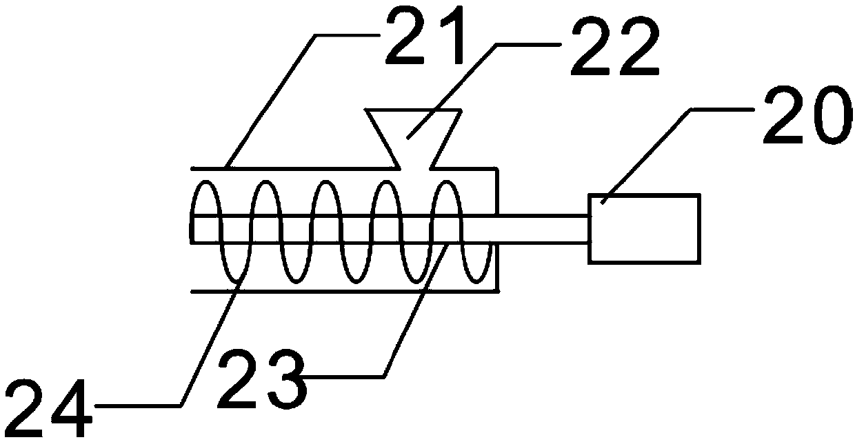 Counter flow type hot air combustion furnace