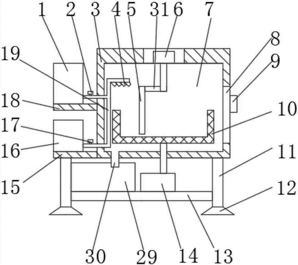 Double-speed electromagnetic absorption medical cleaning device