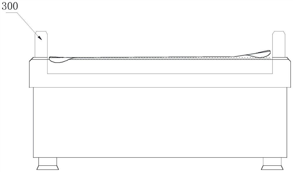 Laser cutting machine with plate fixing device