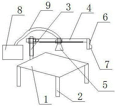 Lathe dedusting device