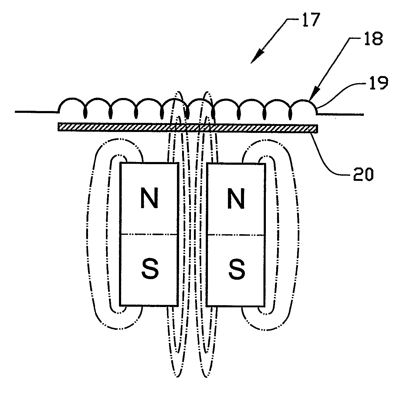 Magnetic detector arrangement and method for obtaining a symmetric magnetic field