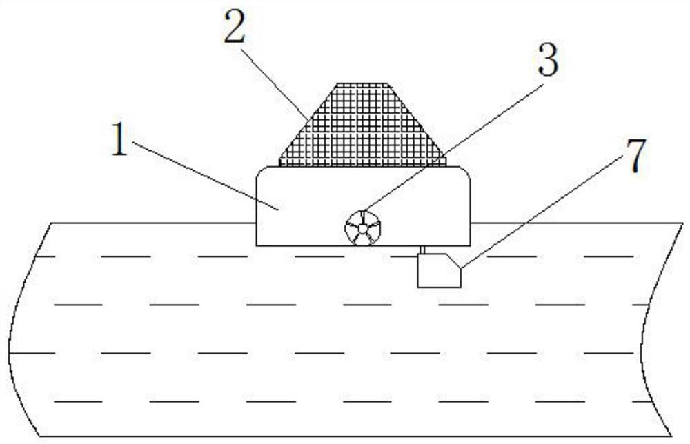 Guiding device for water source environment monitoring based on big data