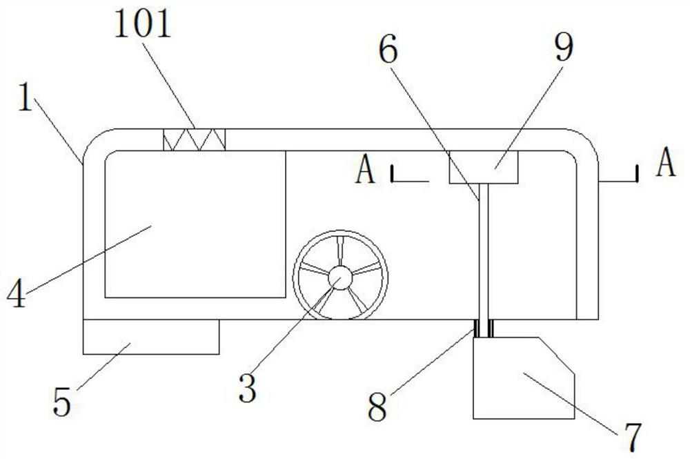 Guiding device for water source environment monitoring based on big data