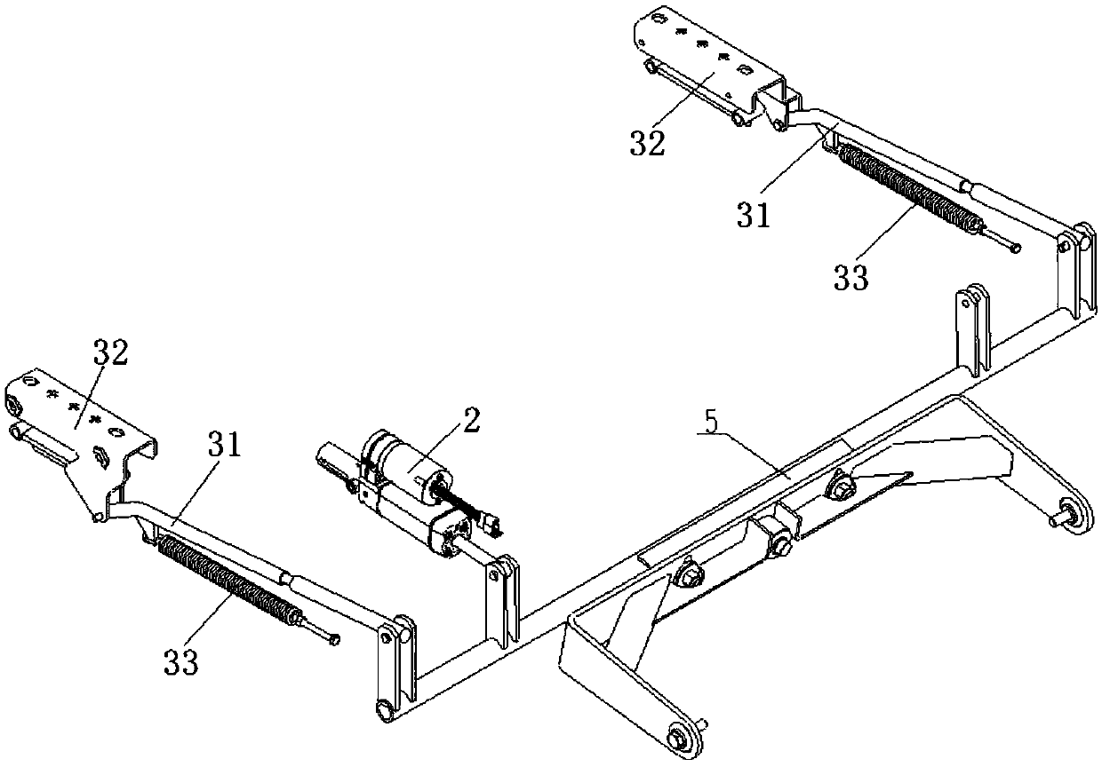 Header heightening device for mower