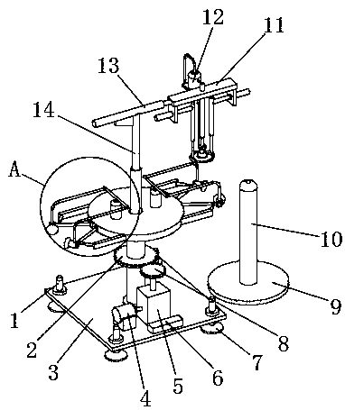 Efficient bag turning device for cultivation of edible mushrooms