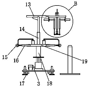 Efficient bag turning device for cultivation of edible mushrooms