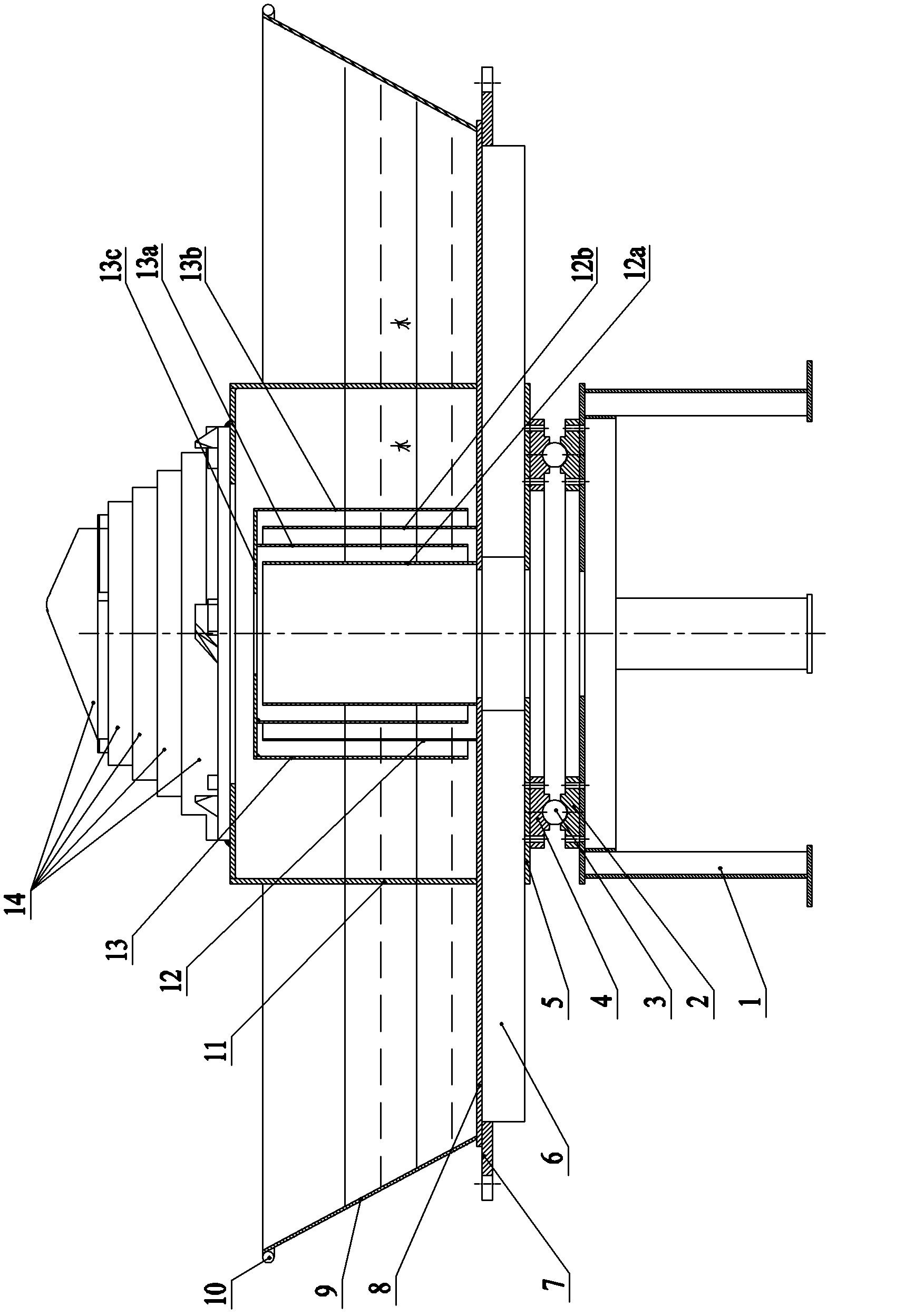 Air intake and deslagging device of coal gas producer