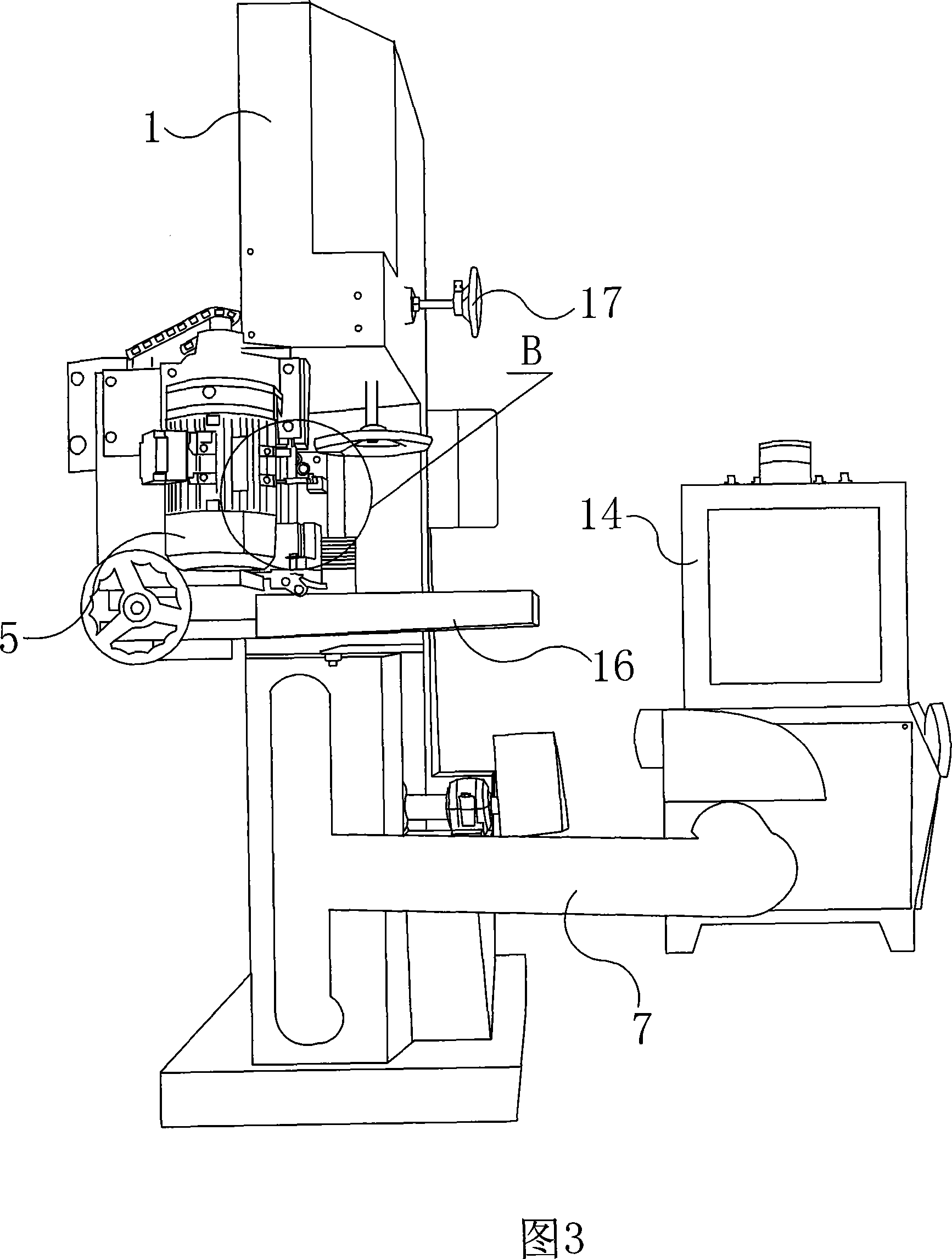 Multi-saw blade band sawing machine and saw wheel rotating method