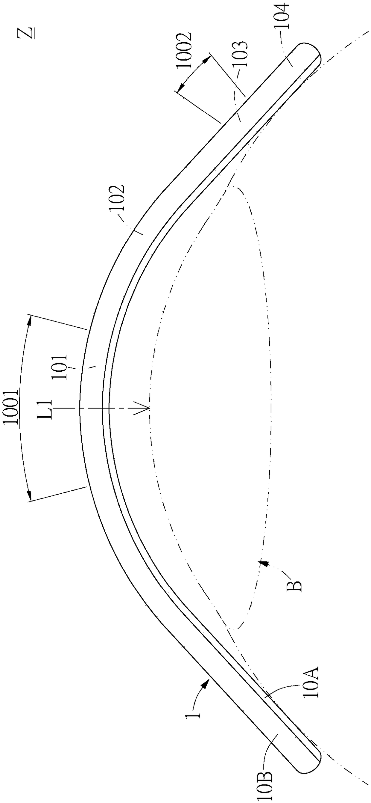 Smart contact lens and light-transmitting body thereof