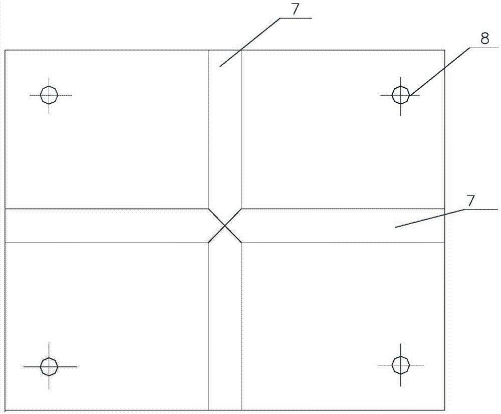 Liner plate tool for correcting thin aluminum alloy plate