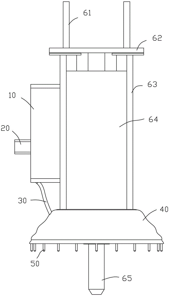 Anti-splattering device for breaking hammer