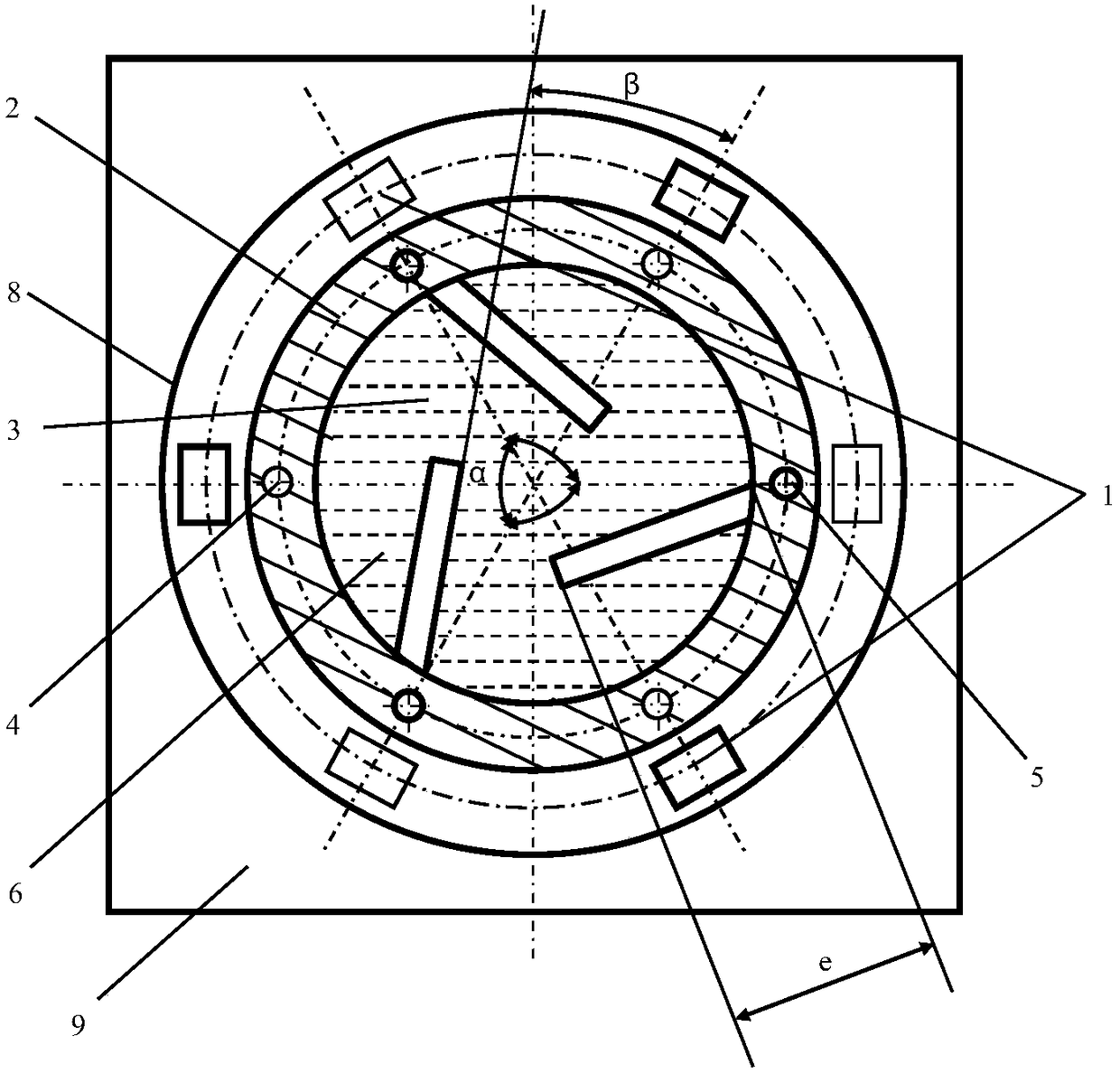 No-air-entrapped copper-boron nitride melt efficient stirring method and device