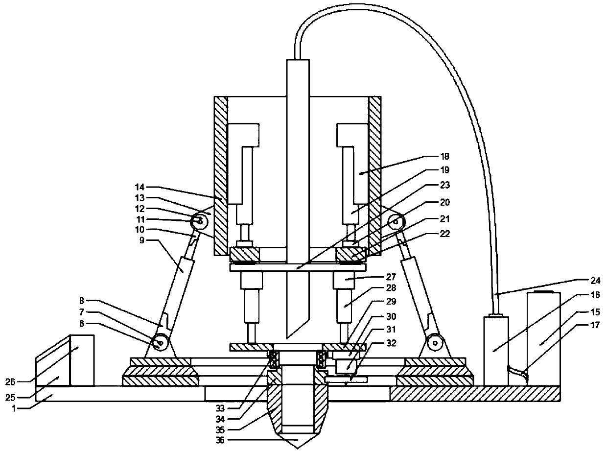 Device for filling lost soil in water and soil erosion under asphalt pavement