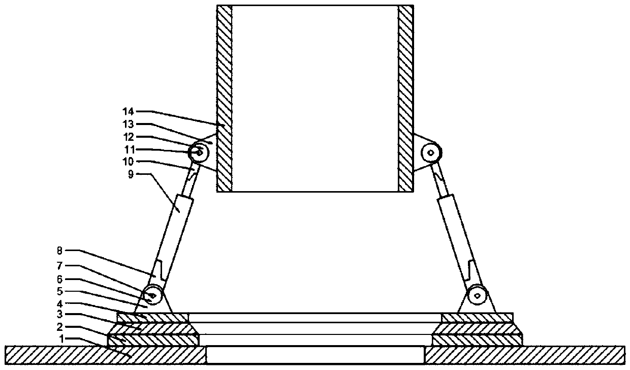 Device for filling lost soil in water and soil erosion under asphalt pavement