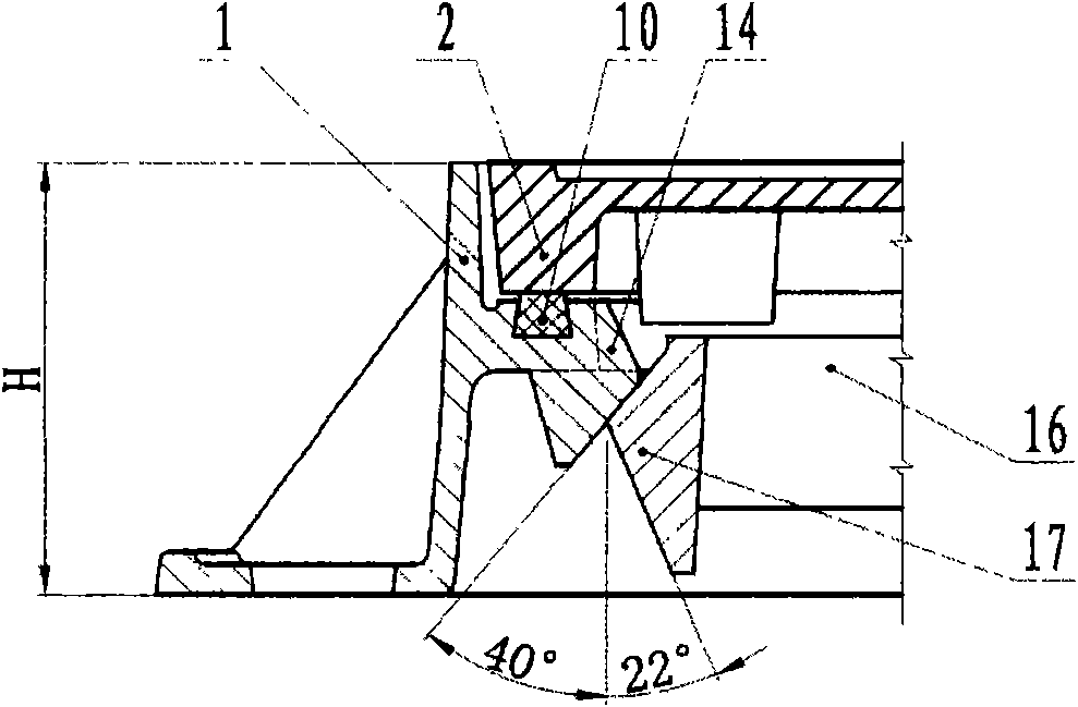 All-directional wedge-shaped pretension sound-proof well lid