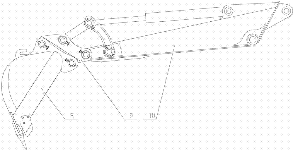 Quick-changing device for accessories of hydraulic excavator working device