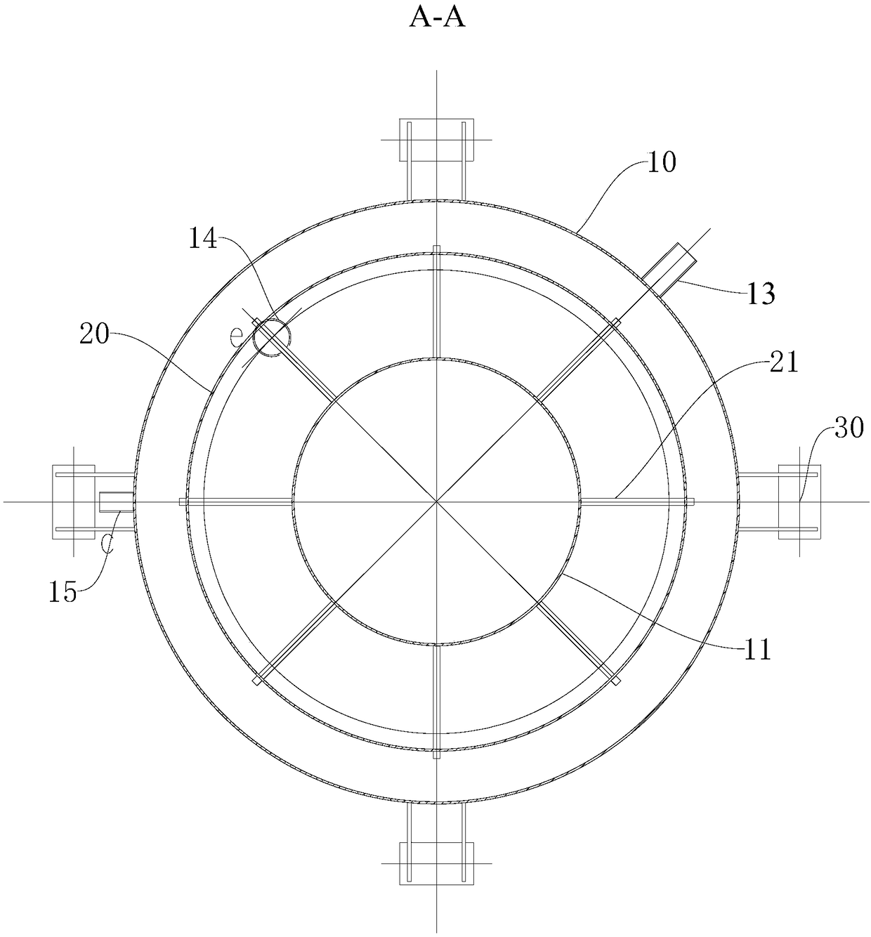 Water seal device for gas cutting in and out and use method thereof