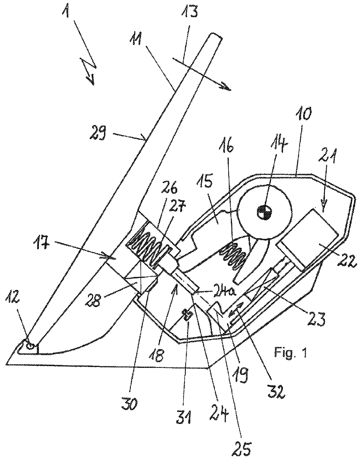 Accelerator pedal unit for a vehicle