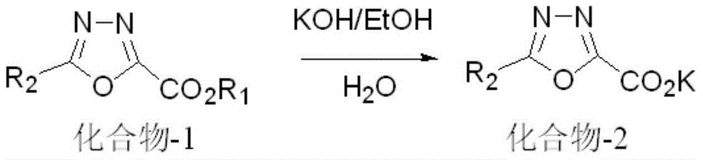 Synthetic method of 5-alkyl-[1,3,4]-oxadiazole-2-formic acid alkyl ester