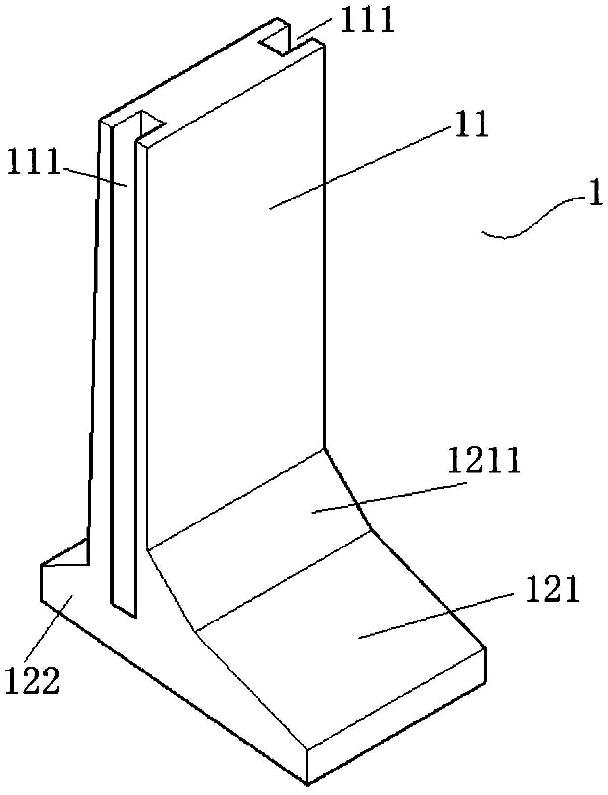 Fabricated cantilever retaining walls and construction method of soil-retaining of fabricated cantilever retaining walls