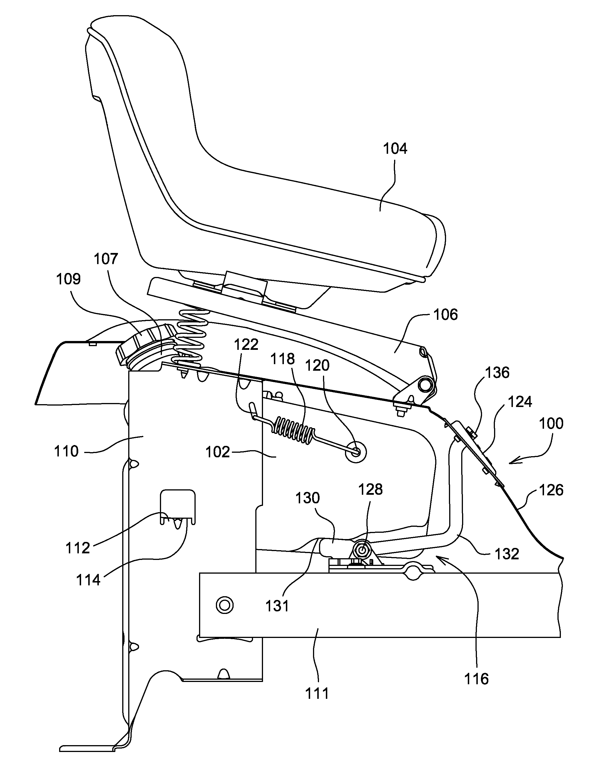 Fuel level indicator for riding lawn equipment