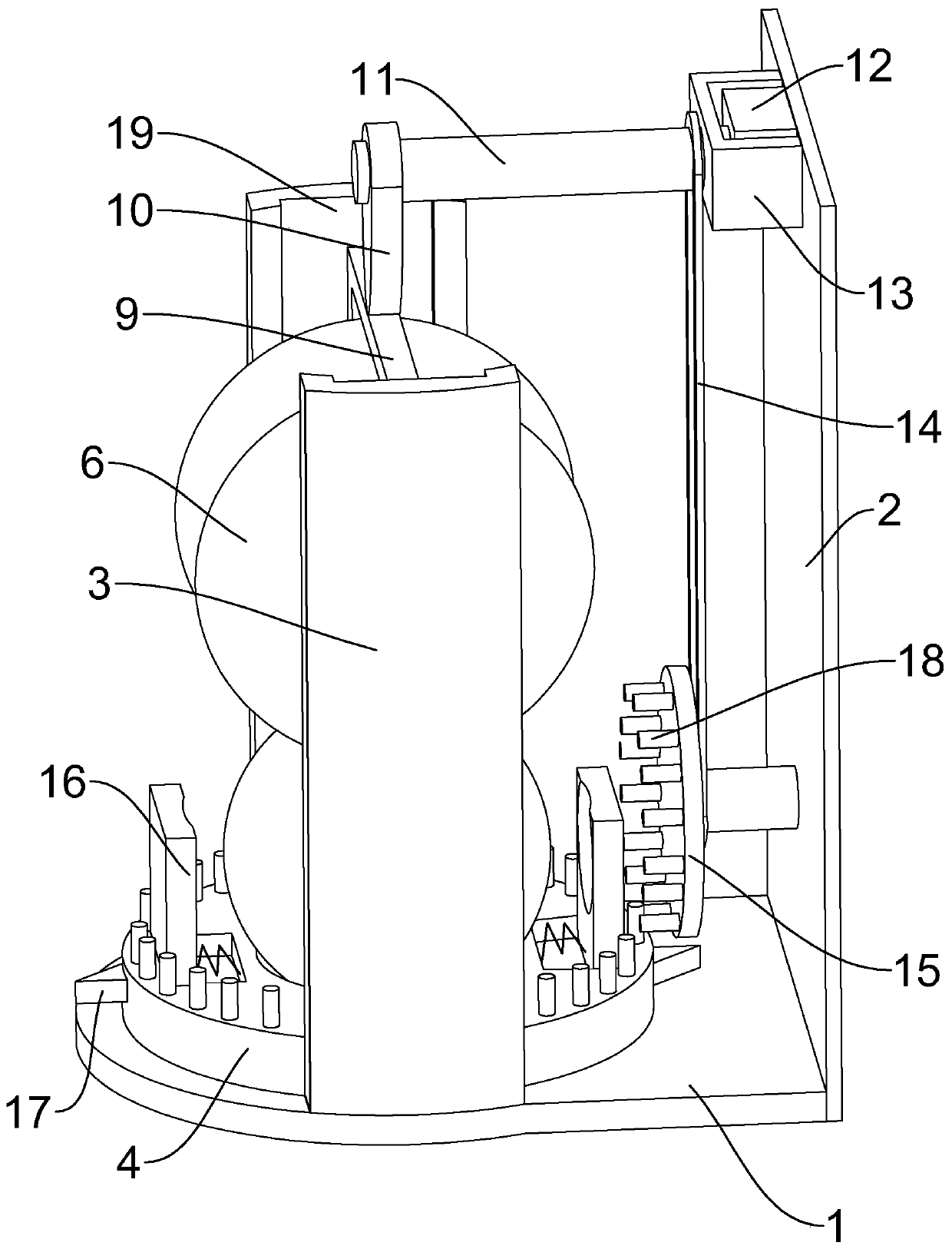 Steel ball grinding device