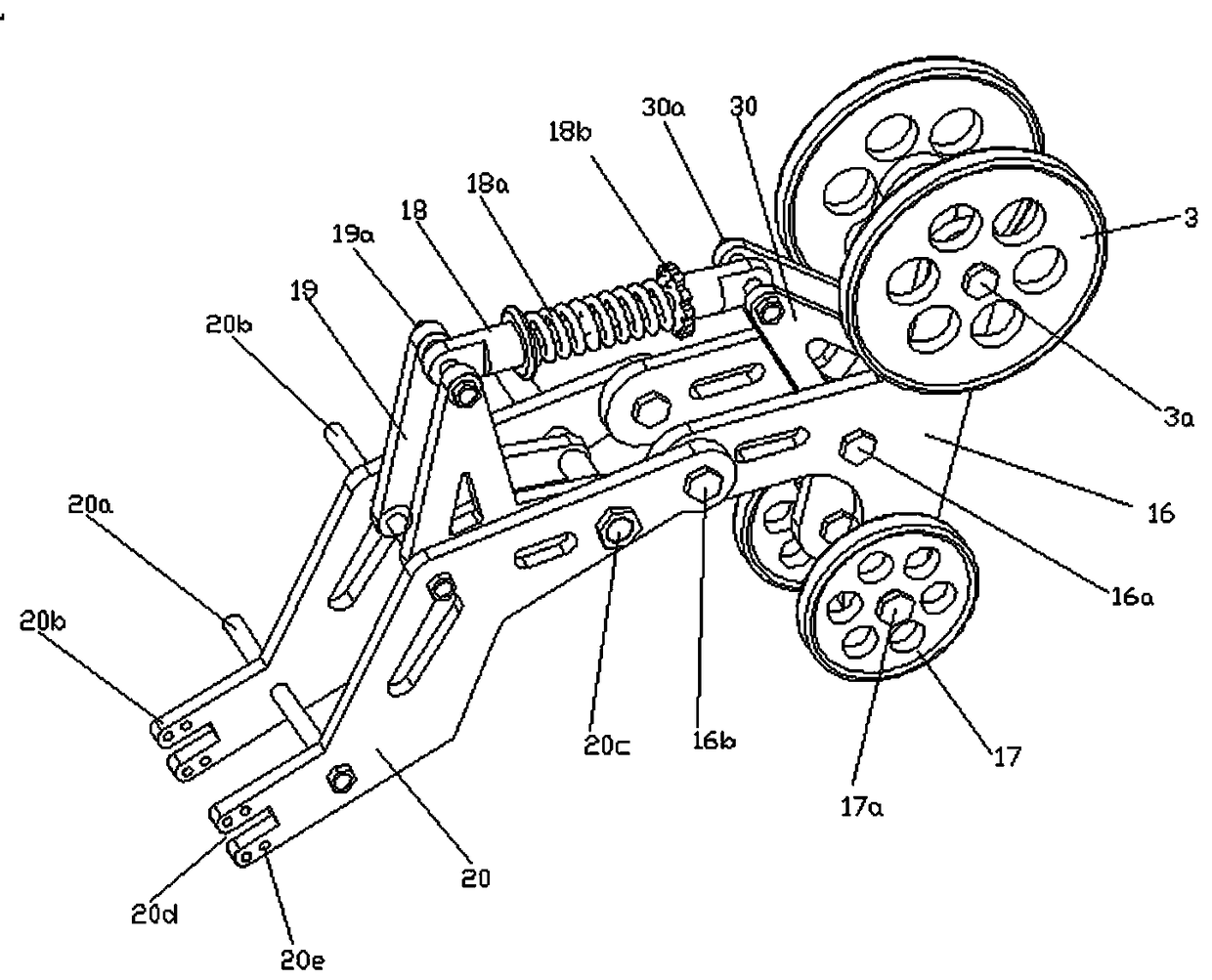 Crawler type fire extinguishing robot