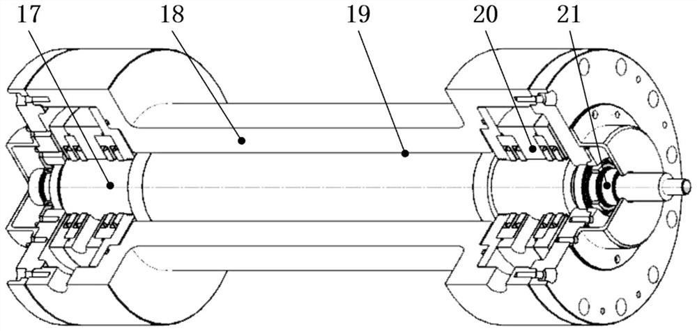 Experimental system for measuring friction loss of high-pressure fluid in rotor-static gap and working method of experimental system