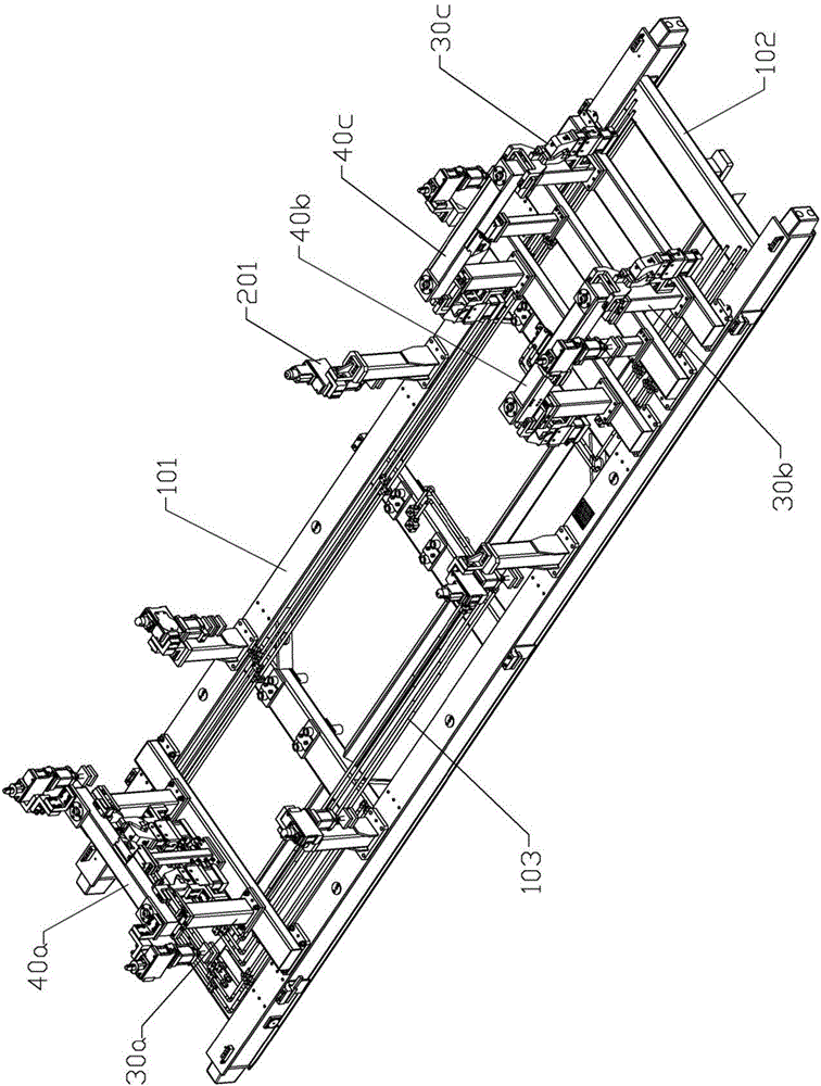 Automotive chassis support positioning mechanism and offline detection platform