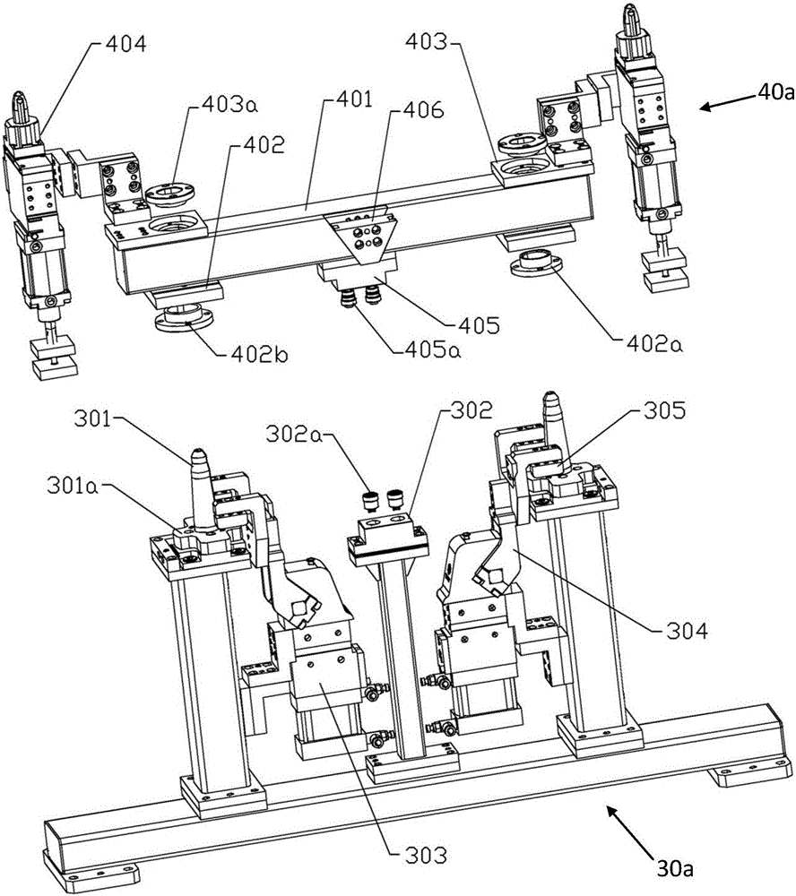 Automotive chassis support positioning mechanism and offline detection platform